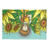 Sonnenblumen Kissenbezug (Rückseite)