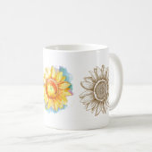 Sonnenblumen Klassische Tasse (VorderseiteRechts)