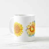 Sonnenblumen Klassische Tasse (Vorderseite Links)