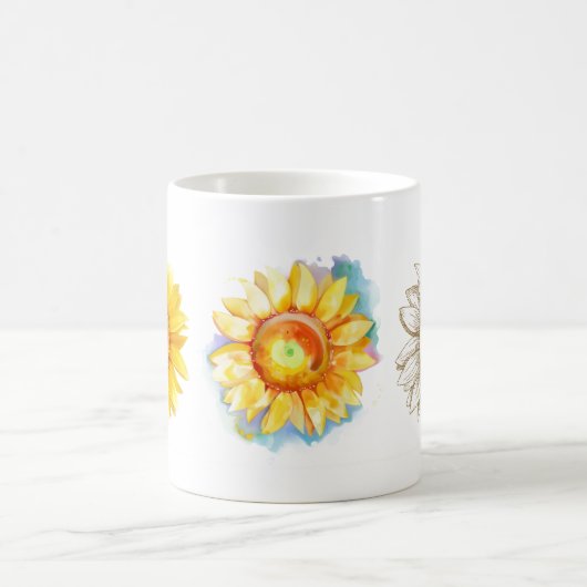 Sonnenblumen Klassische Tasse (Mittel)