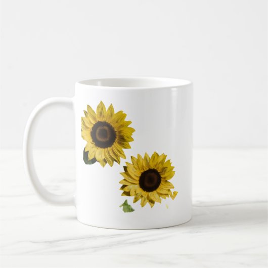 Sonnenblumen Klassisches Design der Tasse - die Na (Links)