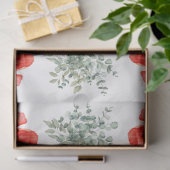 Sonnenblumen, Klatschmohn & Eukalyptus Decoupage Seidenpapier (Geschenk)