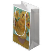 Sonnenblumen Kleine Geschenktüte (Vorderseite Schrägansicht)