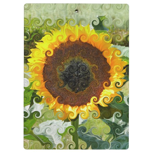 SONNENBLUMEN KLEMMBRETT (Rückseite)