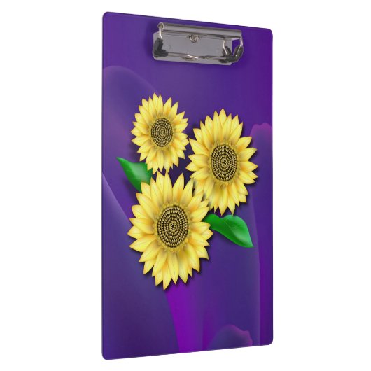 Sonnenblumen Klemmbrett (Rechts)