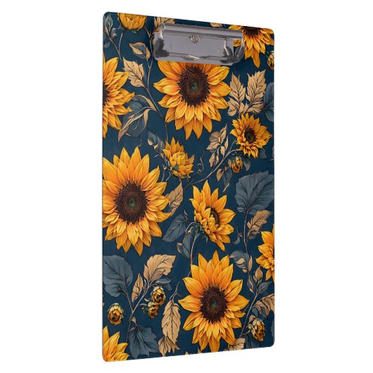 Sonnenblumen Klemmbrett (Rechts)