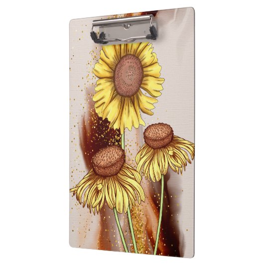 Sonnenblumen Klemmbrett (Links)