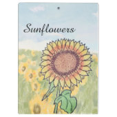 Sonnenblumen  klemmbrett (Rückseite)