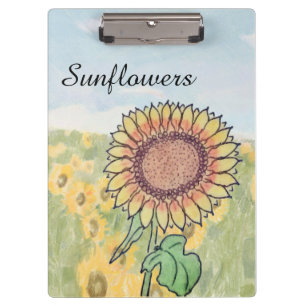 Sonnenblumen  klemmbrett