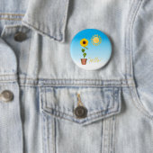 Sonnenblumen-Knopf Button (Beispiel)