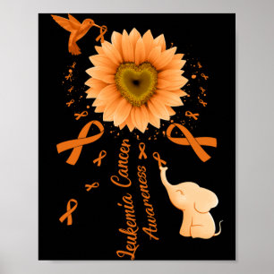 Sonnenblumen Kolibri Elefant Leukämie Krebs Poster