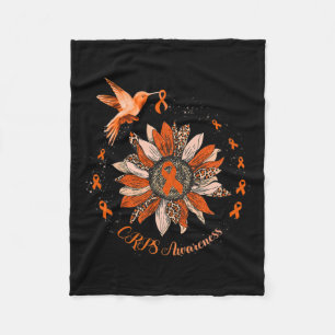 Sonnenblumen Kolibri Orange Band Crps Krieger Fleecedecke