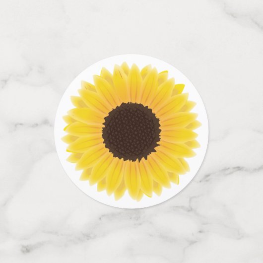 Sonnenblumen Konfetti (Klein Vorderseite)