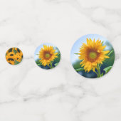 Sonnenblumen Konfetti (Rückseiten)