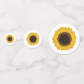 Sonnenblumen Konfetti (Vorderseiten)