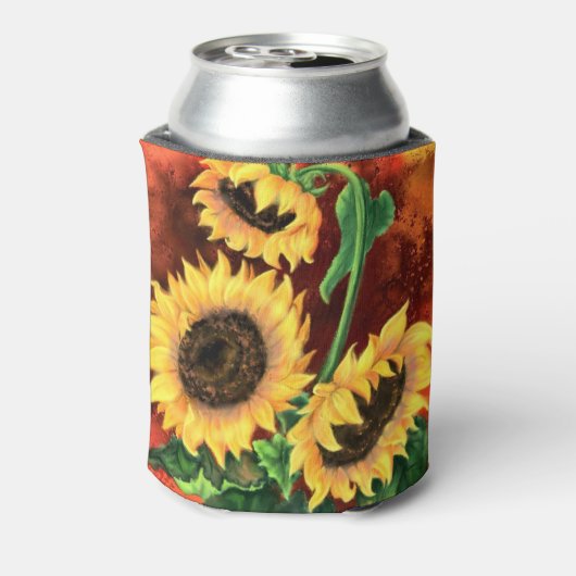 Sonnenblumen können kühlen dosenkühler (Kanne Rückseite)