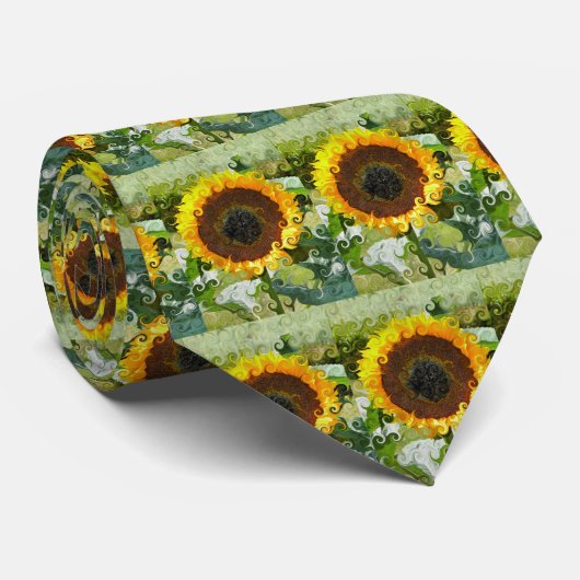 SONNENBLUMEN KRAWATTE (Gerollt)