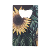 Sonnenblumen Kreditkartenflaschenöffner (Rückseite)