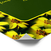 Sonnenblumen kreieren Ihr eigenes Personalisiertes Poster (Ecke)
