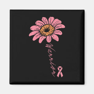 Sonnenblumen Krieger rosa Ribbon Brustkrebs Awaren Magnet
