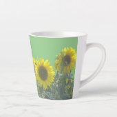 Sonnenblumen Kruste. BC Green Latte Tasse (Rechts)