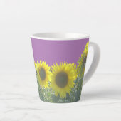 Sonnenblumen Kruste. BC Lilac Latte Tasse (Rechte Ecke)