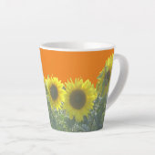 Sonnenblumen Kruste. BC Orange Latte Tasse (Rechte Ecke)