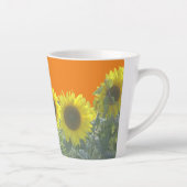 Sonnenblumen Kruste. BC Orange Latte Tasse (Rechts)