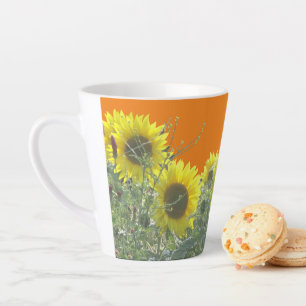 Sonnenblumen Kruste. BC Orange Latte Tasse