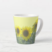 Sonnenblumen Kruste. BC Yellow Latte Tasse (Rechte Ecke)