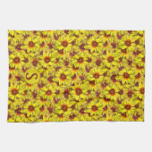 Sonnenblumen-Küchentuch Geschirrtuch (Horizontal)
