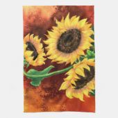Sonnenblumen Küchentücher - Malereien (Vertikal)
