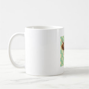 Sonnenblumen-Kuh Png, Süße Highland-Kuh Kaffeetasse