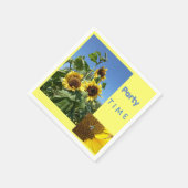 Sonnenblumen-Kundentext-Papier-Serviette Serviette (Ecke)