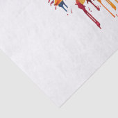 Sonnenblumen Kunst, Abstrakte Blume Malerei Seidenpapier (Detail)