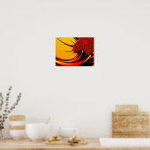 Sonnenblumen Kunst, Fraktal Poster (Küche)
