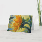 Sonnenblumen-Kunst im impressionistischen Fantasy- Karte (Vorderseite)