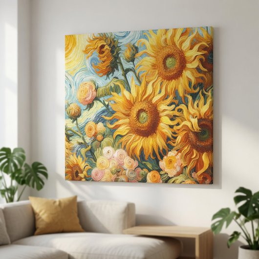 Sonnenblumen Kunst Leinwanddruck