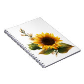 Sonnenblumen Kunst Notizblock (Rechte Seite)