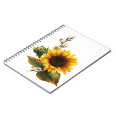 Sonnenblumen Kunst Notizblock (Linke Seite)