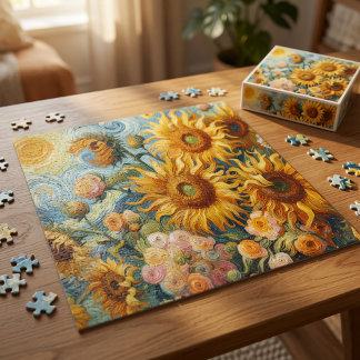 Sonnenblumen Kunst Puzzle