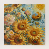 Sonnenblumen Kunst Puzzle (Horizontal)