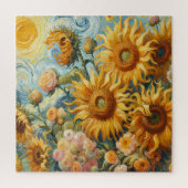 Sonnenblumen Kunst Puzzle (Vertikal)