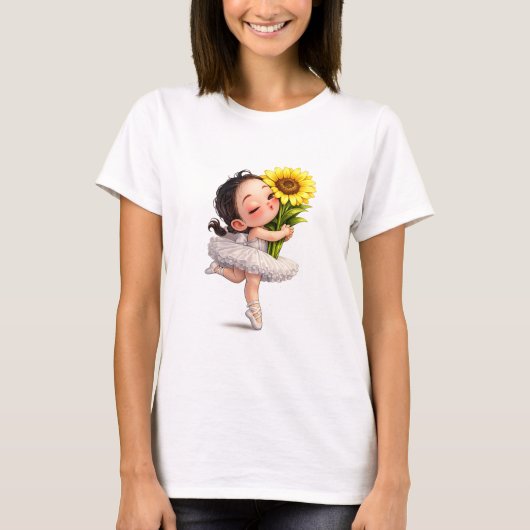 Sonnenblumen-Kuss-Ballett T-Shirt (Vorderseite)