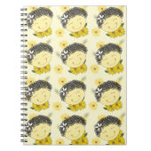 Sonnenblumen Lächeln Spiralheft Notizblock (Vorderseite)