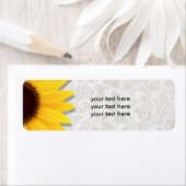 Sonnenblumen Lacy Lace Rustic Country Address Labe (Insitu)