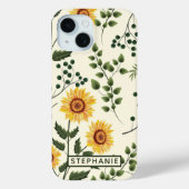 Sonnenblumen Land Blumenbezeichnung Personalisiert Case-Mate iPhone Hülle (Rückseite)