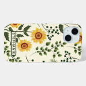 Sonnenblumen Land Blumenbezeichnung Personalisiert Case-Mate iPhone Hülle (Rückseite (Horizontal))