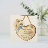 Sonnenblumen Land Log und Band 25 Jahre Einladung (Stehend Vorderseite)