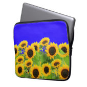 Sonnenblumen Laptop-Sieb Ukraine Flaggenfarben Laptopschutzhülle (Vorderseite Links)